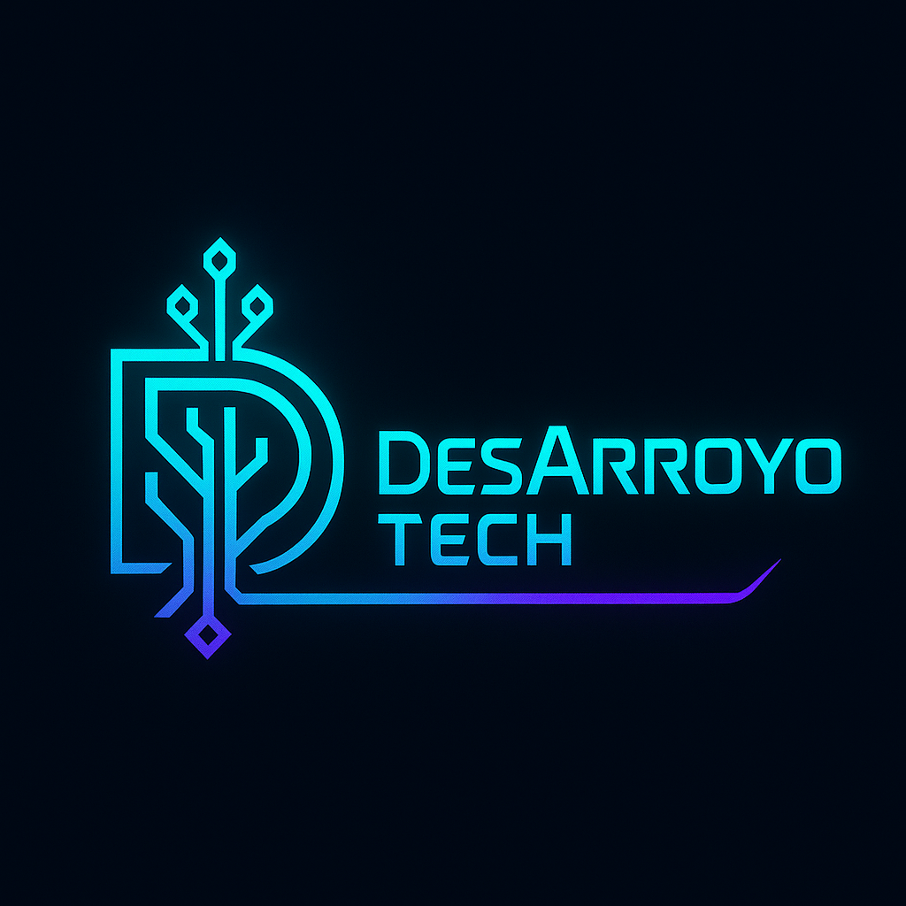 Logotipo DesArroyo Tech - Crear Web HTML Profesional